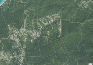 An image of the location of Gershwain Sprauve’s property in Estate Adrian. (Photo courtesty Map Geo)