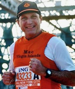 Elliott "Mac" Davis at the New York City Marathon. (Submitted photo)