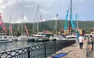 View from the pavilion at Yacht Haven Grande. (Source photo by Judi Shimel)