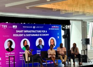 From left, Leigh-Ann Buchanan, president and CEO at Miami Innovation Authority, Michelle Francis, executive director at Office of Health Information Technology USVI, Omar Stephenson, founder and CEO at CubeRoot and Darly Wade, CIO at VI Next Generation Network. (Source photo by Nyomi Gumbs)