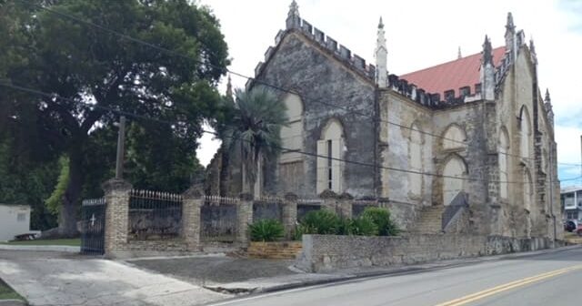 St. John’s Episcopal Church, also known as St. John’s Anglican Church, in Christiansted, St. Croix, was built by enslaved Africans and the so-called “free colored” people, who really were not free but just held to another standard of slavery in the Danish West Indies. (Photo by Olasee Davis)