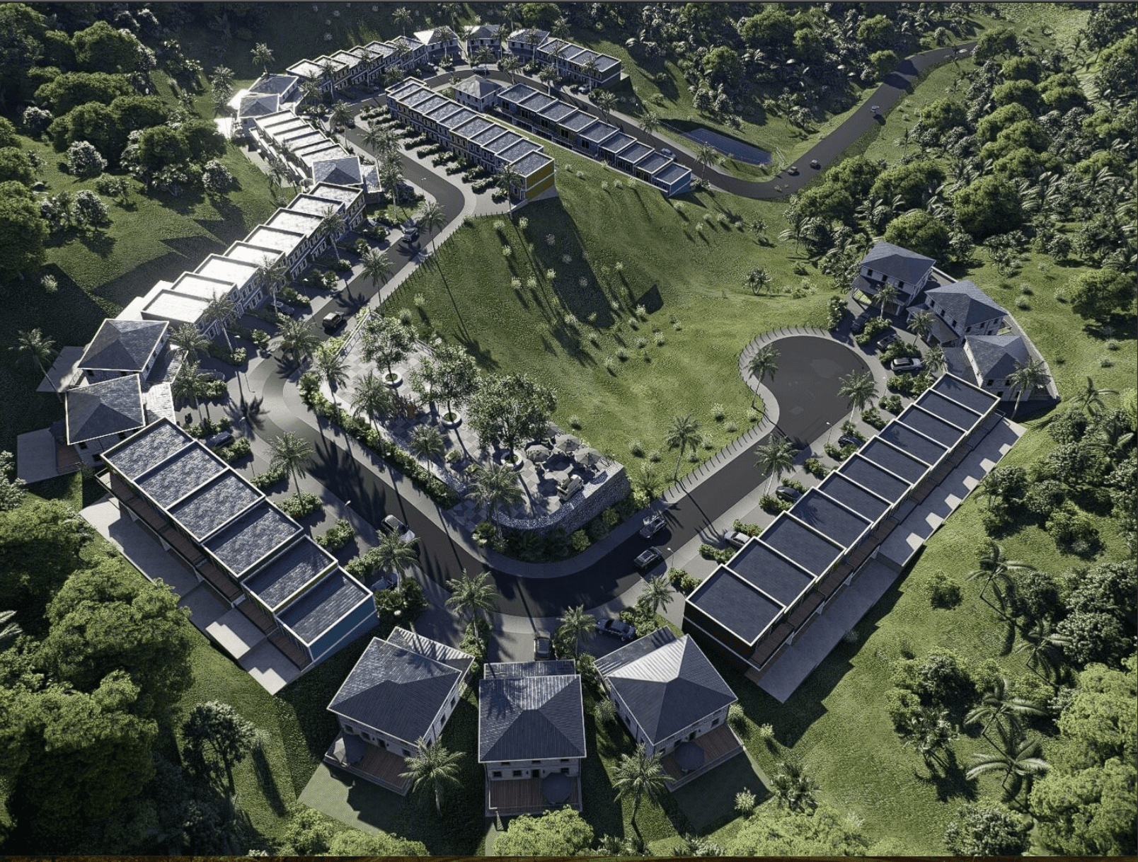 A bird's-eye rendering of the proposed Planned Area Development called The Residences at 340 North. (Image courtesy A.C. Development)