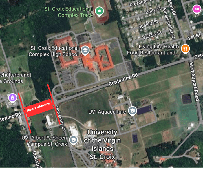 Work on Queen Mary Highway/Centerline Road Extends Through Mid-September