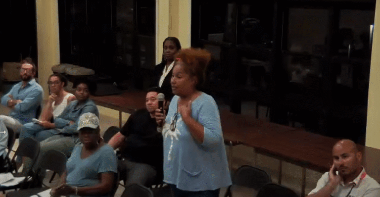 Lorelei Monsanto talks about her issues with parking on St. John and funding with the Port Authority’s during Tuesday’s public hearing at the Port Authority on St. Thomas. (Zoom screenshot)