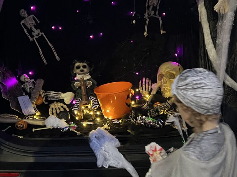 Photo Focus:  As Evening Falls, Kids Celebrate Halloween on St. John