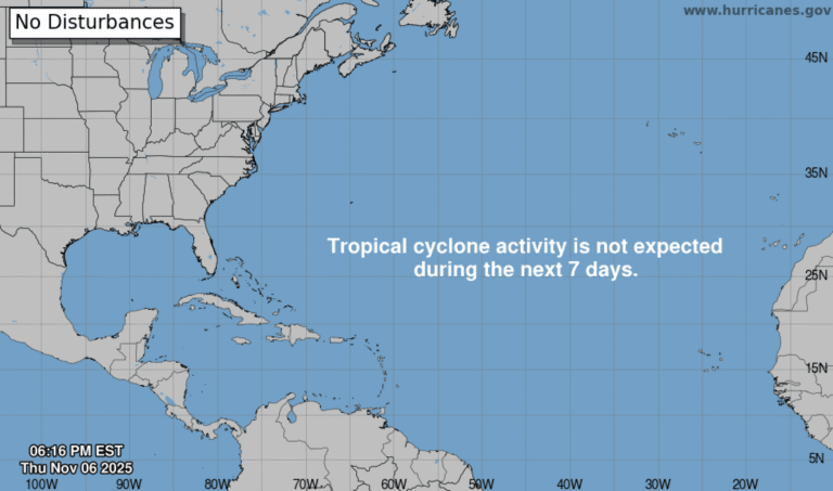 Tropical Outlook: No Cyclone Development Expected; Weekend Tropical Wave May Bring Showers to USVI and Puerto Rico