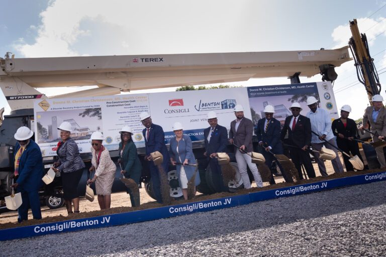 Officials Break Ground for New St. Croix Health Center, Named for Former Delegate and Health Commissioner