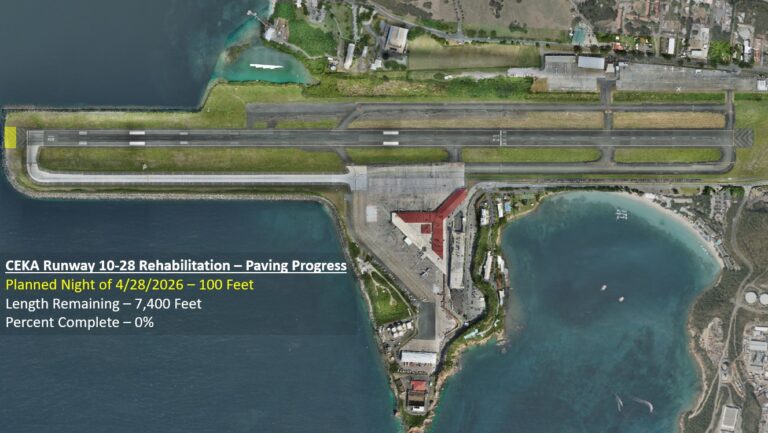 STT Runway Paving Starts Tuesday