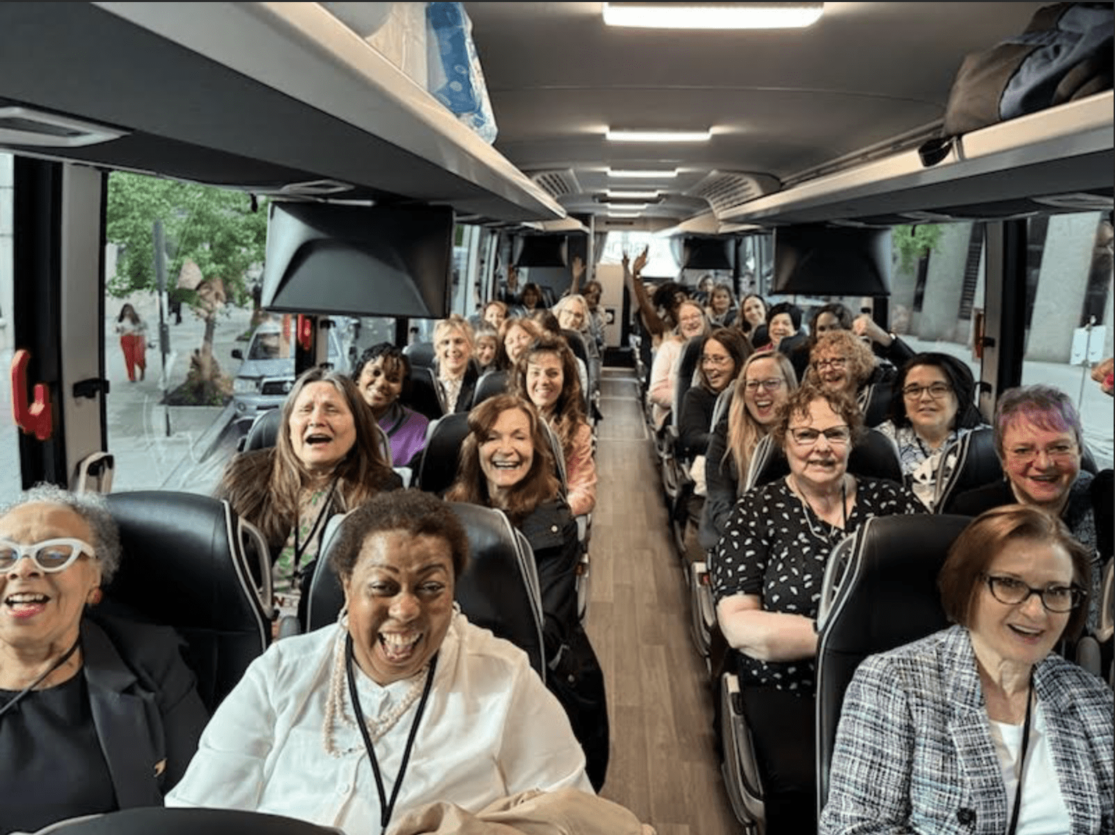 Diana Hampton and Denise Lenhardt Benoit join other advocates to lobby representatives on Capitol Hill, including Delegate Stacey Plaskett. (Photo courtesy Diane Hampton)