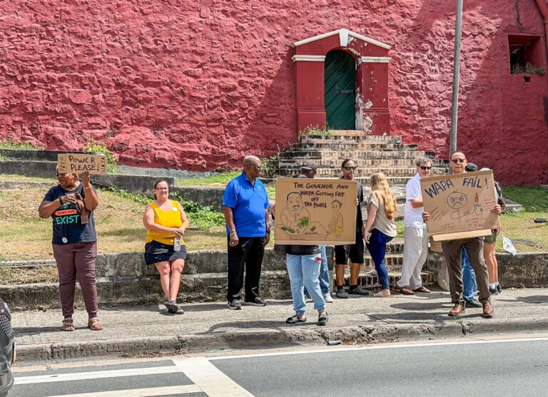 Residents Rally Outside Legislature as WAPA Outages Fuel Frustration